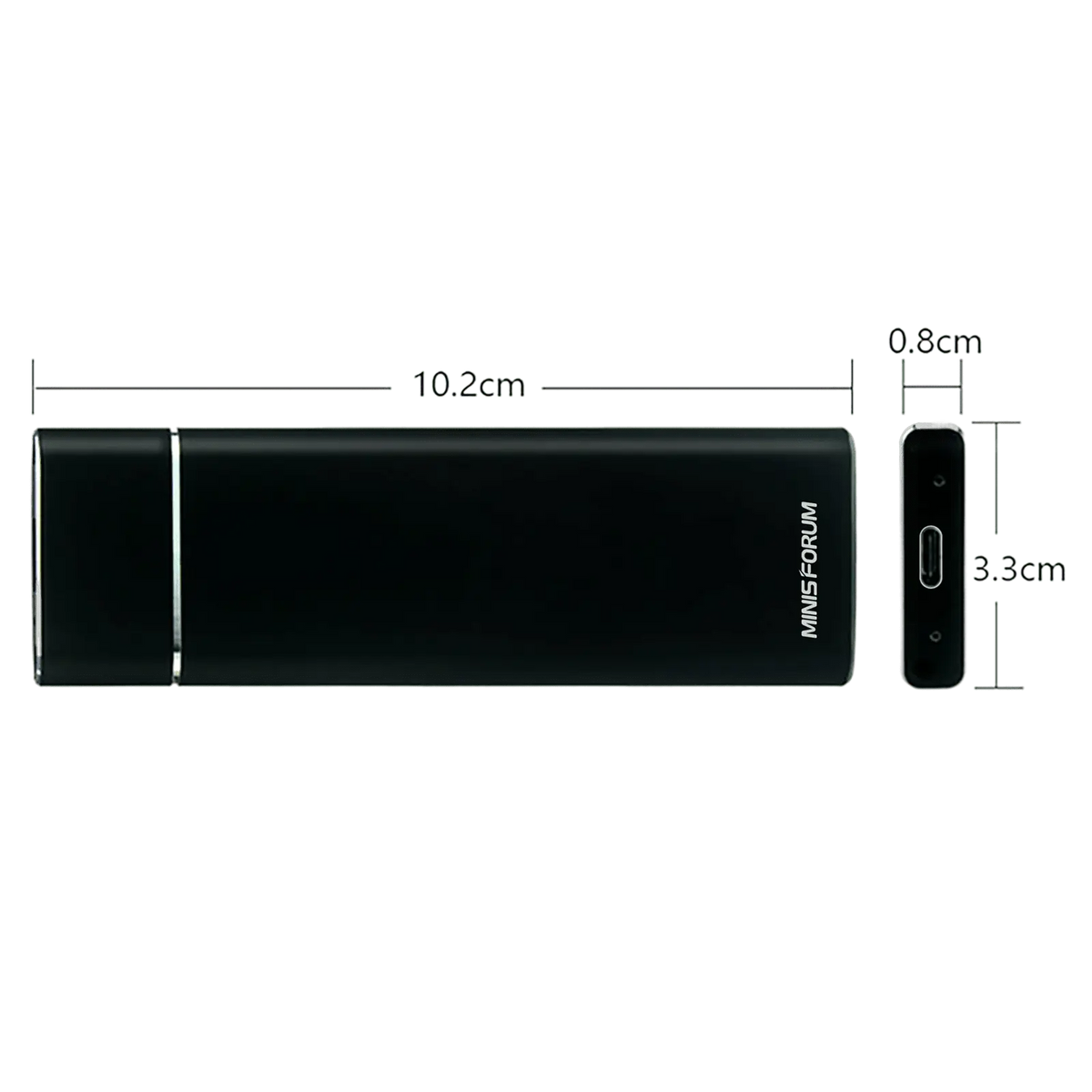 MINISFORUM M.2 NVMe Hard Drive Enclosure MINISFORUM US