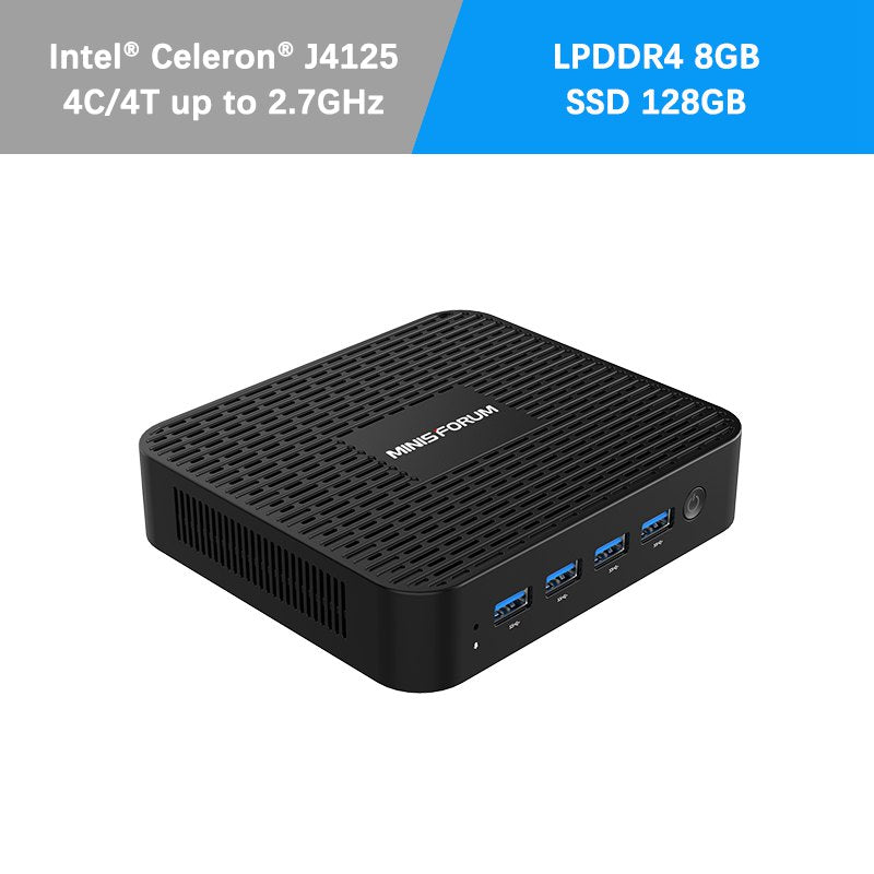 Minisforum GK41 Mini PC Intel Celeron J4125 processor