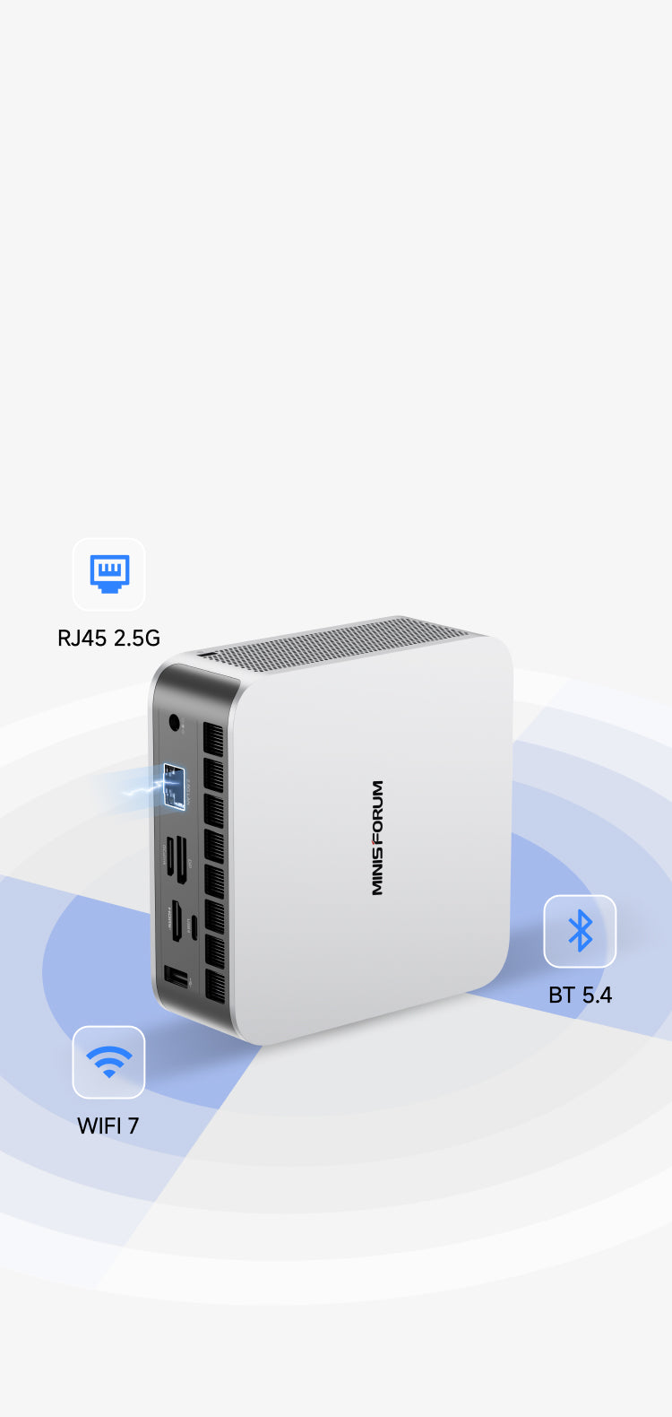 Minisforum AI X1 Mini PC | Ryzen 7 255/260 or Ryzen AI 9 365 | DDR5