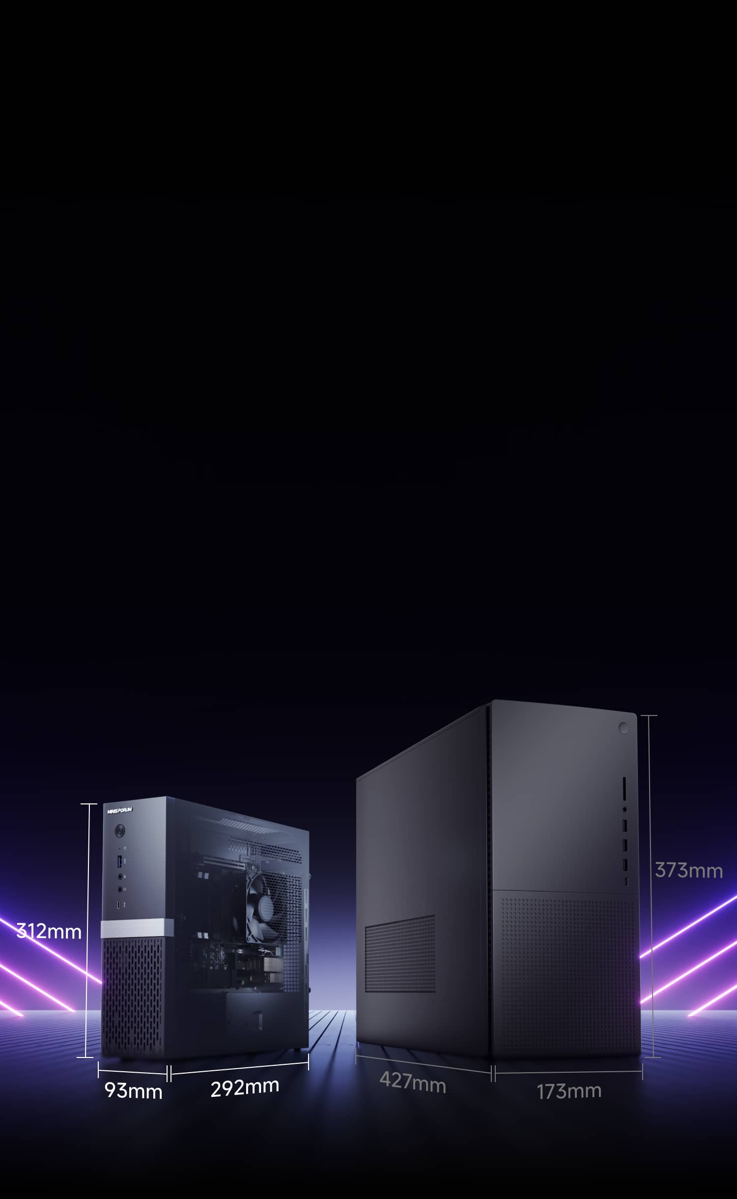 MINISFORUM 895D7 Mini PC | AMD Ryzen 9 8945HX | DDR5 SO-DIMM*2