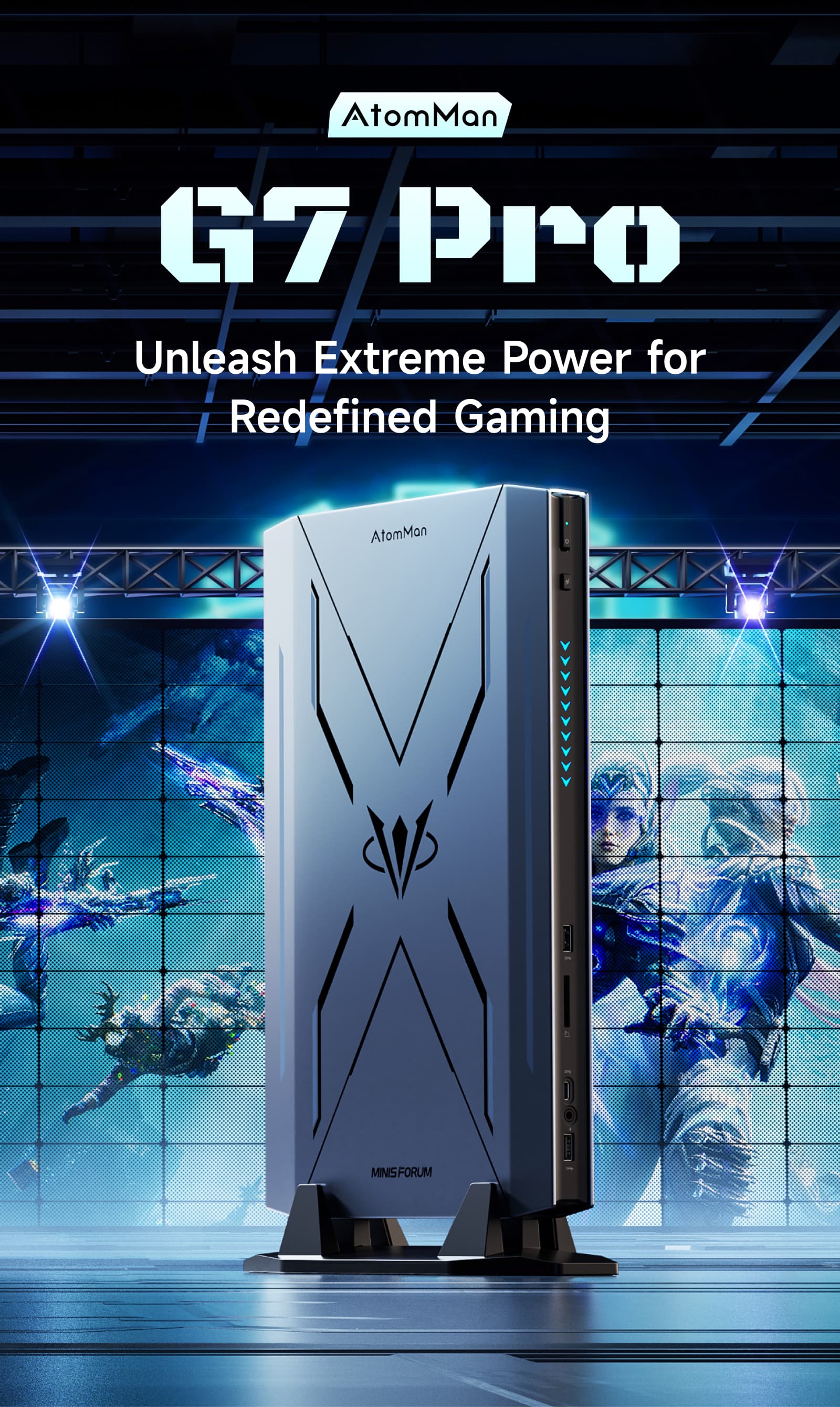 MINISFORUM AtomMan G7 PRO| Intel Core i9 14900HX Mini PC| gaming pc