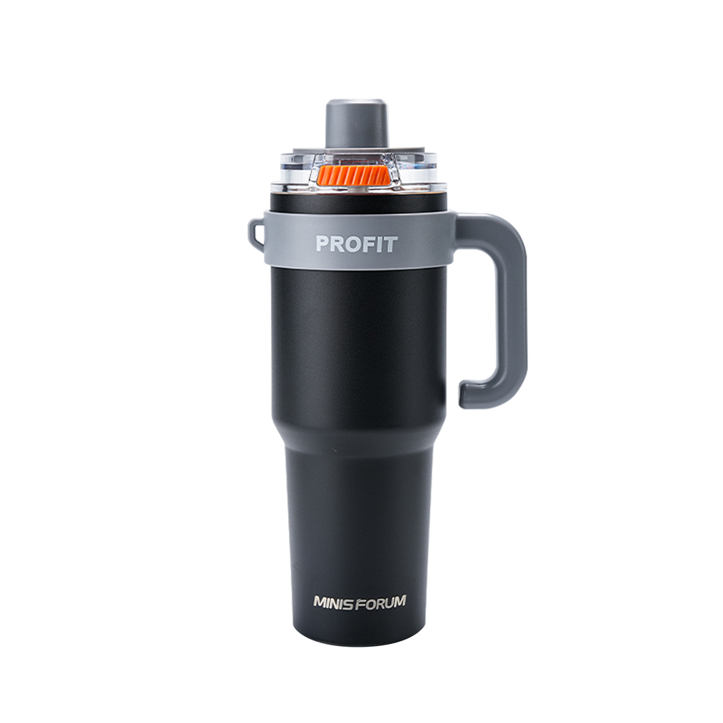 MINISFORUM Tumbler with Handle and Straw