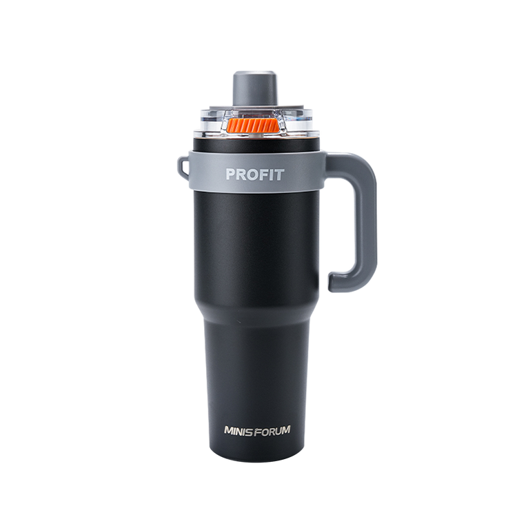 MINISFORUM Tumbler with Handle and Straw