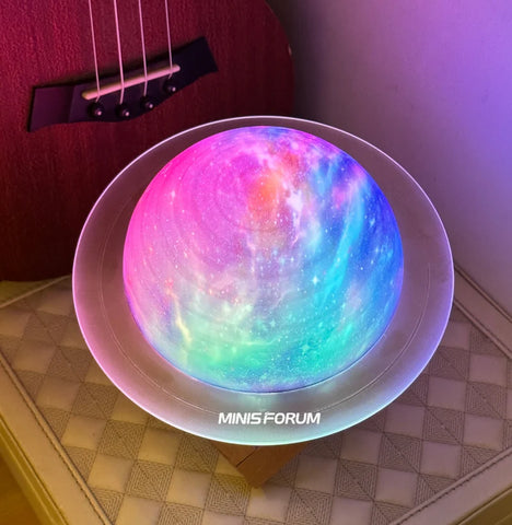 ØMI Moon Lamp Bluetoothスピーカー PILIPALASTAR Night Lights Bluetooth Speaker, Moon Lamp, Dimmable 7